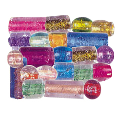 Color Foiled Glass Beads