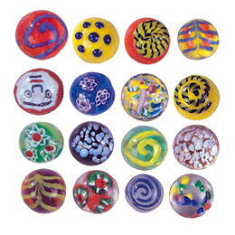 Glass Cabochons decorated Circles