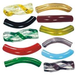 Glass spacer curved Tubes