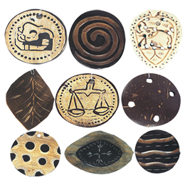 Horn Button and Pendants