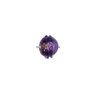2 tone 50 or 50 Blue Stone Stringer Lampwork Glass Beads 3474