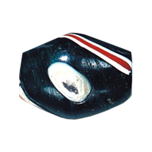 Evil Eyed and Striped large Furnace Glass Beads 15082