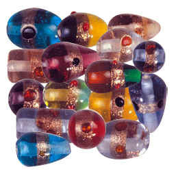 Gold Stone Band w or dots Beads