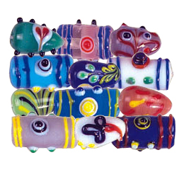 Coloured Lamp Glass Drop Beads