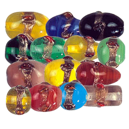 Twisted Gold band Lamp Beads