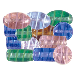 Color Striped Stringer Beads