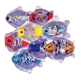 Fish Silver Foiled Beads