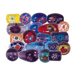 Millefiori Slice with Color Line