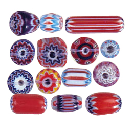 Chevron Glass Beads