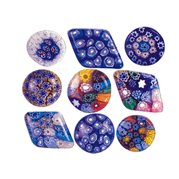 Millefiori Cabochons and Pendants