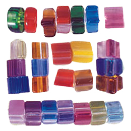 Candy Cane Glass Beads