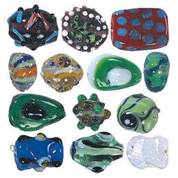 Designer Lampworked Glass Beads Handmade1