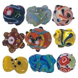 Designer Lampworked Glass Beads Handmade5