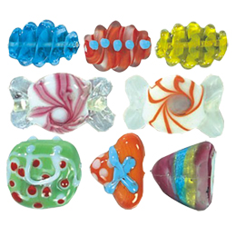 Designer Lampworked Glass Beads Handmade6