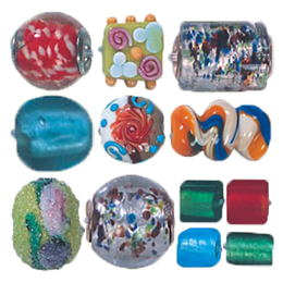 Silver foiled Glass Cabochons frosted