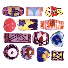 Porcelain Beads printed