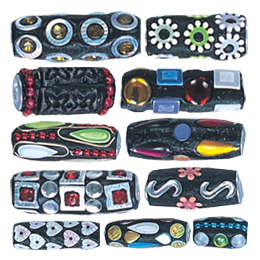 Decorated or Embellished Clay Beads3