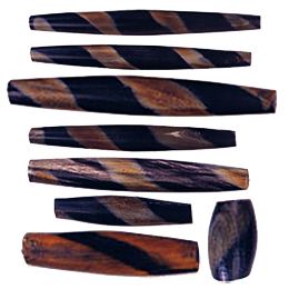 Gray or Black Natural Horn Beads