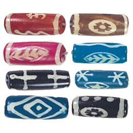 Bone Hand Painted Beads