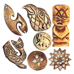 Natural Bone Pendants Figurine2