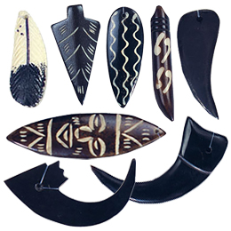 Natural Bone Pendants Nails and Claw