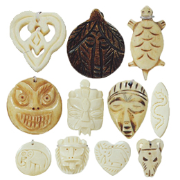 Natural Bone Pendants Figurine3