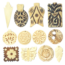 Bone Hand Carved Pendants1
