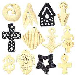 Bone Hand Carved Pendants2