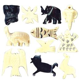 Natural Bone Pendants Figurine4