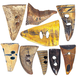 Horn Claw Button and Pendants1