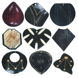 Horn carved Pendants