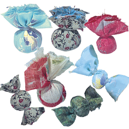 Fabric Wrapped Beads