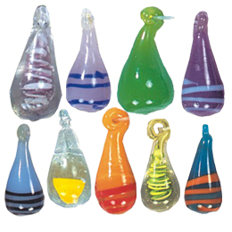 Glass Mushroom Pendants
