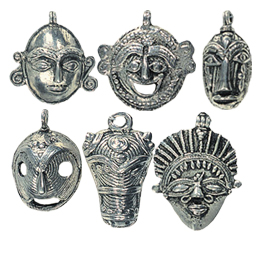Aluminium Casted Figurine2 Metal Pendants