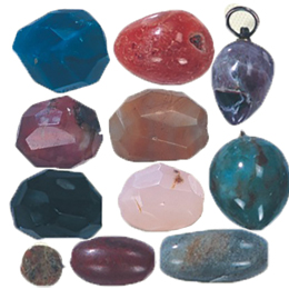 Agate Tumbled and Faceted Stone Beads