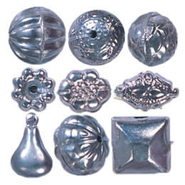 Hollow Beads stamped Metal sheet Electroplated