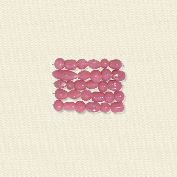 Basic Glass Beads Plain Lilac Mix 3029