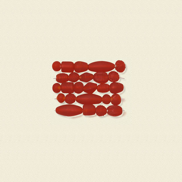 Basic Glass Beads Frost Ruby Red Mix 3038
