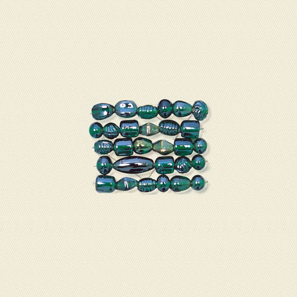 Basic Glass Beads AB Leaf Green Mix 3055