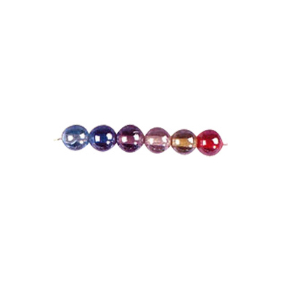 Round 6mm AB Luster Glass Beads Mixed Colors 3069