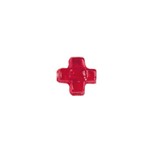 Flower and Figurine Shaped Pressed Glass Beads 3148