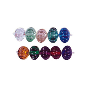 Melon Glass Beads 3208