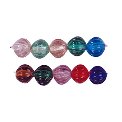 Melon Glass Beads 3217