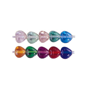 Heart Glass Beads 3270