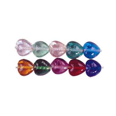 Heart Glass Beads 3276