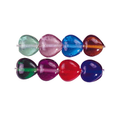 Heart Glass Beads 3280