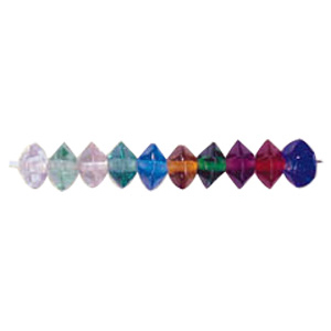 Faceted Bi cone Glass Beads 3310