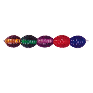 Threaded Oval Glass Beads 3311