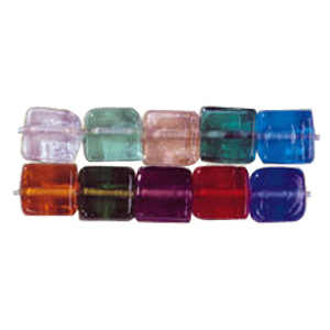 Cube Glass Beads 3338