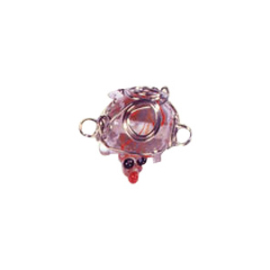 Wire Caged Glass Beads 3355